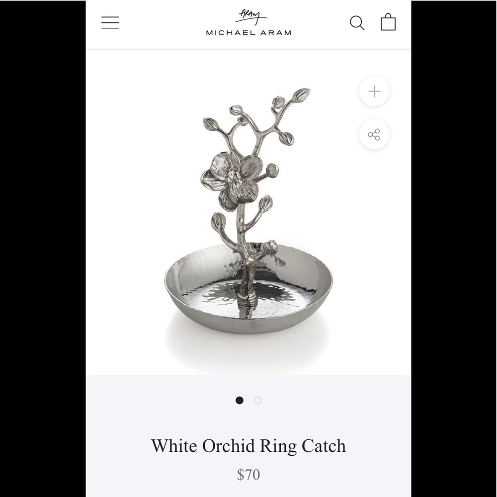 Michael Aram White Orchid Ring Catch